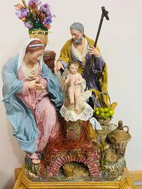 NATIVITÀ Napoletana su base color oro