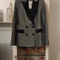 Giacca elegante  argento e nera  Vicolo taglia XS