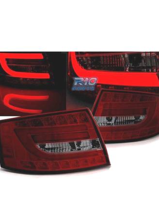 FANALI A LED BAR ROSSO PER AUDI A6 C6 SEDAN 04-08 