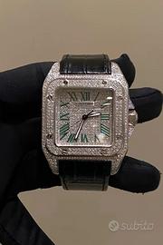 cartier Santos xl diamanti 