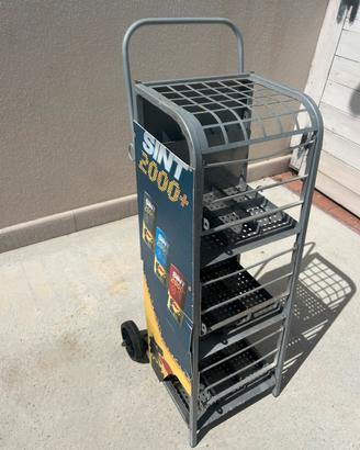 Carrello metallo scaffale industriale