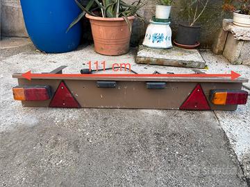Barra posteriore per carrello appendice