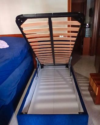 2 letti singoli con contenitore