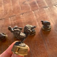 Segnaposto da tavola vintage a forma di uccelli