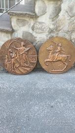 decori in rame d'epoca 
