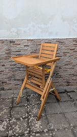 Seggiolone in legno Foppapedretti