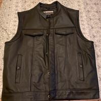 Gilet in pelle, moto tg xl  tg m