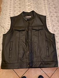 Gilet in pelle, moto tg xl  tg m