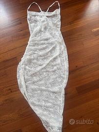 Abito pizzo  bianco shein nuovo con cartellino