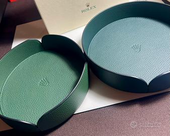 Rolex Coppia Svuota Tasche Verdi Nuovi Completo