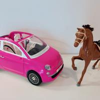 Barbie Fiat 500 Rosa Mattel
(+ cavallo di Barbie 