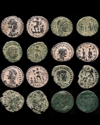 Lotto 8 monete impero romano