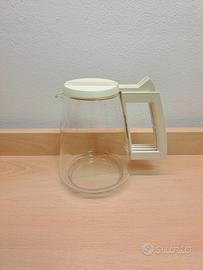 Brocca / Caraffa in vetro con manico e coperchio