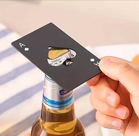 Apribottiglie accaio inossidabile Asso di Picche