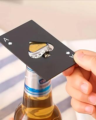 Apribottiglie accaio inossidabile Asso di Picche