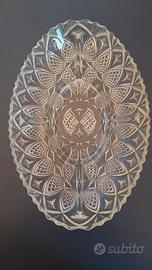 Centrotavola ovale in vetro