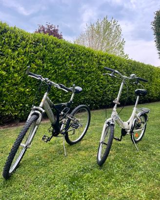 bici mountain bike ragazzo e bici pieghevole