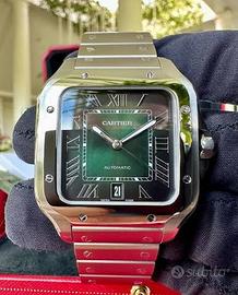 Cartier Santos XL Verde Full Set Pari al Nuovo