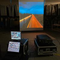 Proiettore Sanyo Video Mapping - Mediaplayer Telo