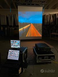 Proiettore Sanyo Video Mapping - Mediaplayer Telo