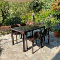 8 Sedie e Tavolo design Magistretti per Artemide