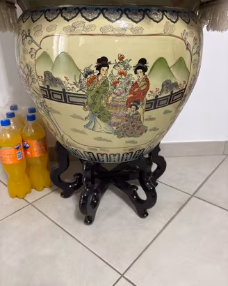 Vaso cinese in ceramica