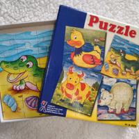 set puzzle legno