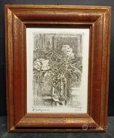 BELLAGAMBA ANCONA acquaforte PA 1980 natura morta