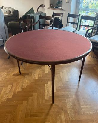 TAVOLO ROTONDO DA GIOCO anni 50