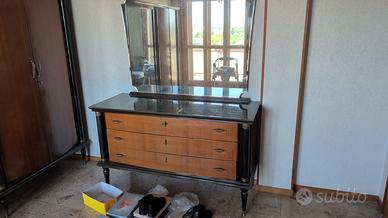 Cassettone vintage con specchio anni'50