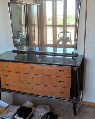 Cassettone vintage con specchio anni'50