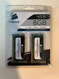 Corsair 8G laptop memory SoDimm vs4gsds800d2