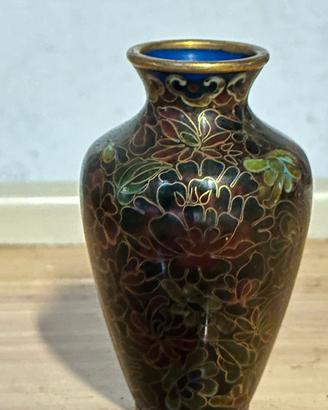 vaso vintage cloisonné cinese