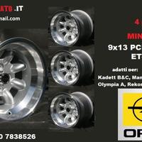 Cerchi minilite 9x 13 4x100 et-12 opel