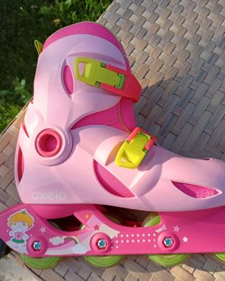 Pattini in linea tipo rollerblade da bambina