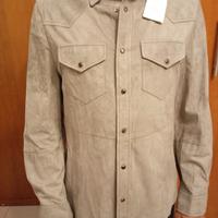 Camicia in camoscio , Brunello cucinelli