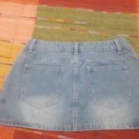 minigonna di jeans a vita bassa