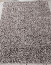 Tappeto Shaggy a pelo lungo silver