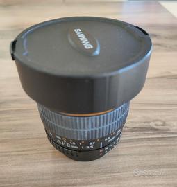 Obiettivo fisheye 8mm samyang per Nikon