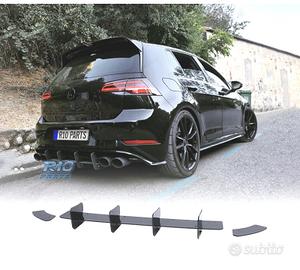 DIFFUSORE VOLKSWAGEN VW GOLF 7 7.5 GTI NERO LUCIDO