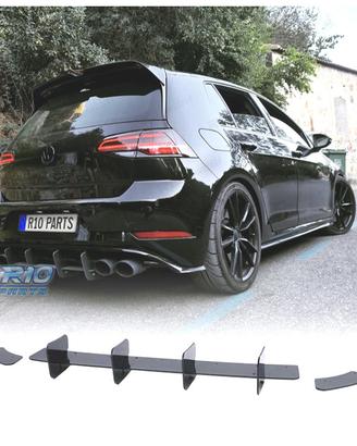 DIFFUSORE VOLKSWAGEN VW GOLF 7 7.5 GTI NERO LUCIDO