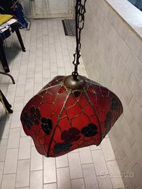 Lampadario Tiffany vintage originale 