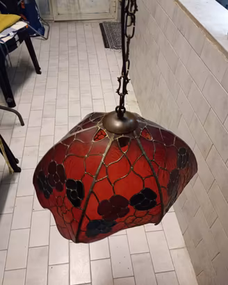 Lampadario Tiffany vintage originale 