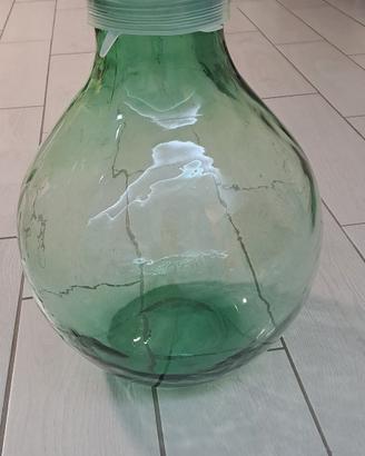 damigiana di vetro con bocca larga 