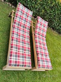 Lettini da giardino in legno