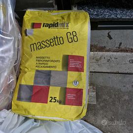 Massetto fibrorinforzato rapido G 8.    25 kg