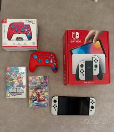 SWITCH OLED + GIOCHI + ACCESSORIO
