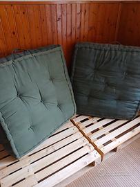 Pallet e cuscini
