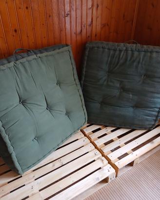 Pallet e cuscini
