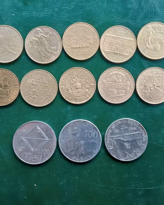 13 monete commemorative Italiane a 3 euro